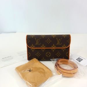 Louis Vuitton Florentine Clutch Monogram Monogramme Leather Crossbody LV Bag
